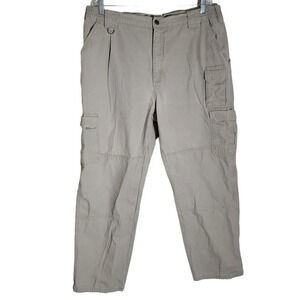 5.11 Tactical Cargo Pants Men's Size 40 X 32 Light Khaki Tan Cotton Canvas